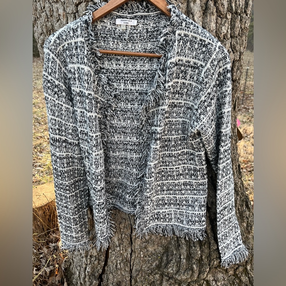 ⭐️Essentials Sioni Fringed Cardigan in size L